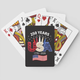 Verenigde Staten 250e verjaardag Amerikaanse vlag Pokerkaarten