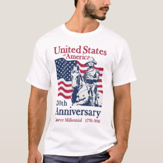 Verenigde Staten 250e Verjaardag Herdenkings Kunst T-shirt