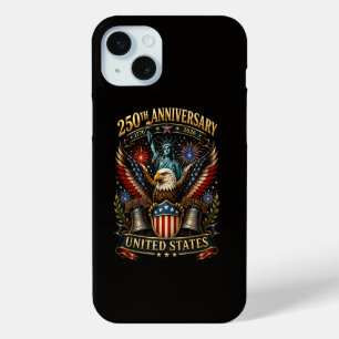 Verenigde Staten 250e verjaardag Patriottische Ade iPhone 15 Mini Hoesje