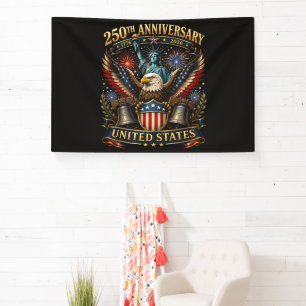 Verenigde Staten 250e Verjaardag Patriottische Ade Spandoek