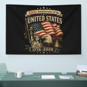 Verenigde Staten 250e Verjaardagsviering Spandoek (Beurs)