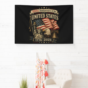 Verenigde Staten 250e Verjaardagsviering Spandoek