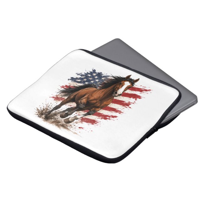 Verenigde Staten 250e Vrijheid Laptop Sleeve (Voorkant top)