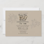 Verenigde Staten 250ste Jubileum NYC Oranje Glow Kaart (Achterkant)