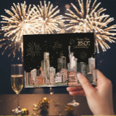 Verenigde Staten 250ste Jubileum NYC Oranje Glow Kaart