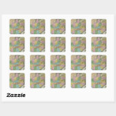 Verenigde Staten 26 Vierkante Sticker (Vel)