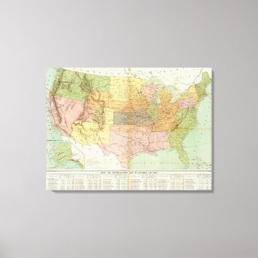 Verenigde Staten 28 Canvas Afdruk (Voorkant)