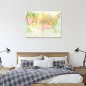 Verenigde Staten 28 Canvas Afdruk (Insitu (Slaapkamer))