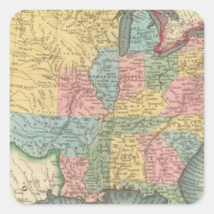 Verenigde Staten 29 Vierkante Sticker