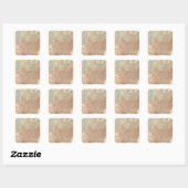 Verenigde Staten 2 Vierkante Sticker (Vel)