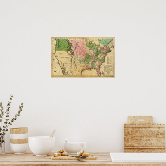 Verenigde Staten 36 Poster (Keuken)