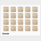 Verenigde Staten 37 Vierkante Sticker (Vel)