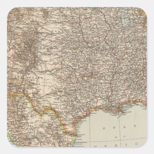 Verenigde Staten 39 Vierkante Sticker (Voorkant)