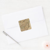 Verenigde Staten 3 Vierkante Sticker (Envelop)