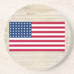 Verenigde Staten 48 Star Flag Zandsteen Onderzetter