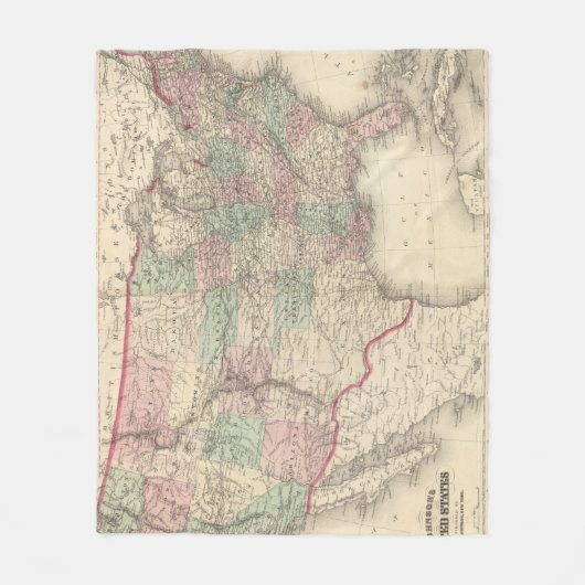 Verenigde Staten 4 Fleece Deken (Voorkant)