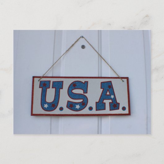 Verenigde Staten 4 juli Hang Briefkaart (Voorkant)