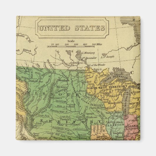 Verenigde Staten 6 Magneet (Voorkant)