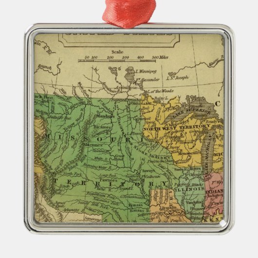 Verenigde Staten 6 Metalen Ornament (Voorkant)