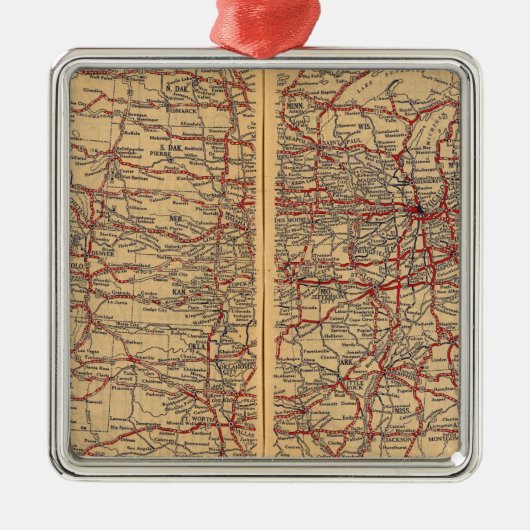 Verenigde Staten 8 Metalen Ornament (Voorkant)