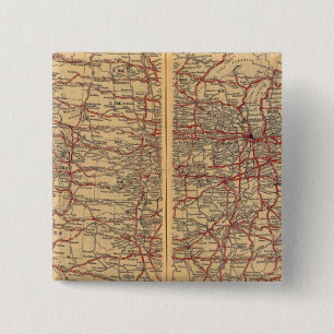 Verenigde Staten 8 Vierkante Button 5,1 Cm