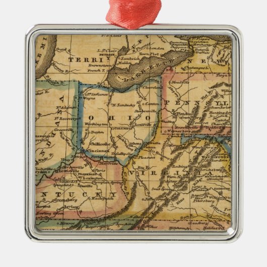 Verenigde Staten 9 Metalen Ornament (Voorkant)