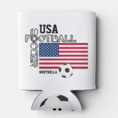Verenigde Staten - Aangepast Football voor Voetbal Blikjeskoeler (Achterkant)