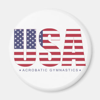 Verenigde Staten Acrobat Gymnastics Magnet