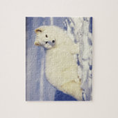 Verenigde Staten, Alaska. Arctische vos in winterj Legpuzzel (Verticaal)