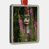 Verenigde Staten, Alaska, Ketchikan, Totem Bight S Metalen Ornament (Rechts)