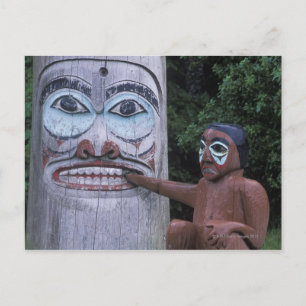 Verenigde Staten, Alaska, Ketchikan, Totem Heritag Briefkaart
