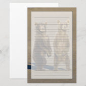 Verenigde Staten. Alaska. Kust Bruin Beer welpen Briefpapier (Voorkant / Achterkant)