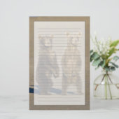 Verenigde Staten. Alaska. Kust Bruin Beer welpen Briefpapier (Staand voorkant)