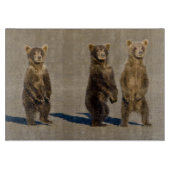 Verenigde Staten. Alaska. Kust Bruin Beer welpen Snijplank (Voorkant)