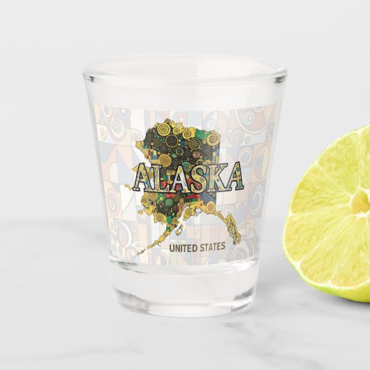 Verenigde Staten - Alaska Shot Glas (Voorkant)