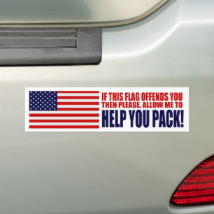 Verenigde Staten als deze vlag je aanbiedt Bumpersticker