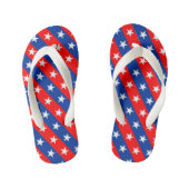verenigde staten - america - symbool van het vlagp kinder teenslippers (Voetbed)