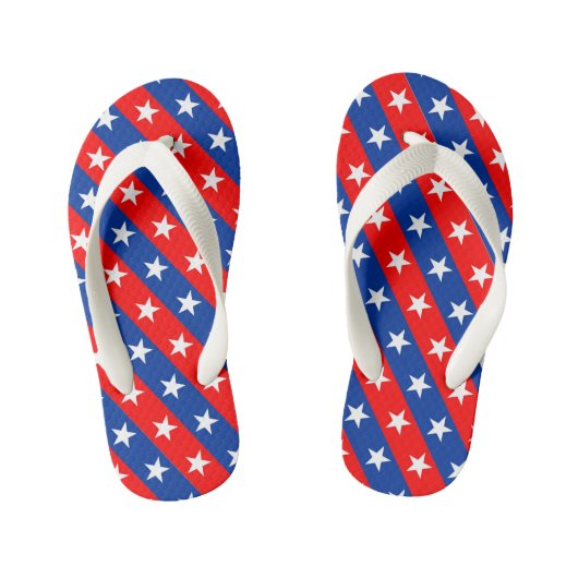 verenigde staten - america - symbool van het vlagp kinder teenslippers (Voetbed)