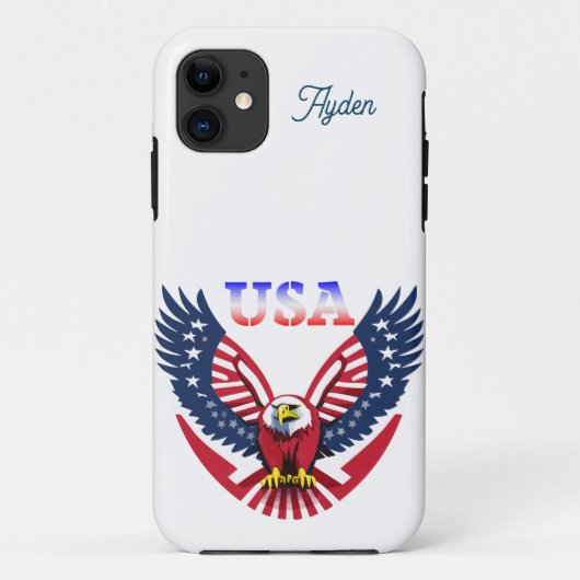 Verenigde Staten American Eagle Case-Mate iPhone Case (Achterkant)