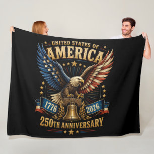 Verenigde Staten Amerika 250e Verjaardag Adelaar Fleece Deken
