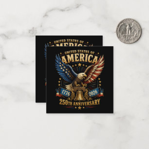 Verenigde Staten Amerika 250e Verjaardag Adelaar Notitiekaartje
