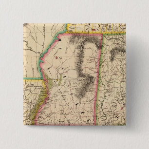 Verenigde Staten, Amerika 56 Vierkante Button 5,1 Cm