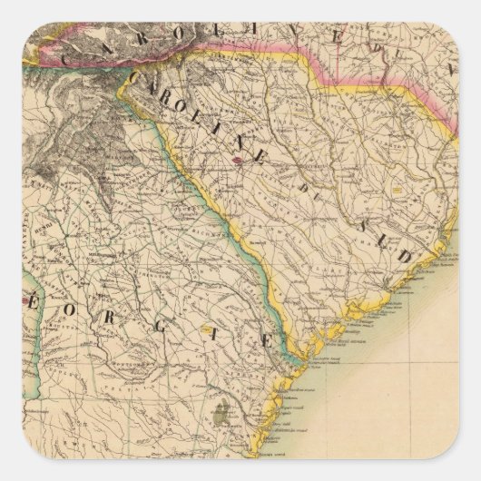 Verenigde Staten, Amerika 57 Vierkante Sticker (Voorkant)