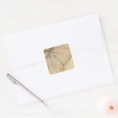 Verenigde Staten, Amerika 57 Vierkante Sticker (Envelop)
