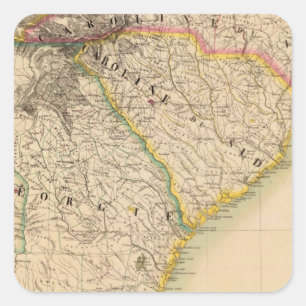Verenigde Staten, Amerika 57 Vierkante Sticker