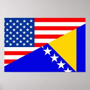verenigde staten - amerika bosnië - herzegovina ha poster