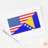 verenigde staten - amerika bosnië - herzegovina ha rechthoekige sticker (Envelop)
