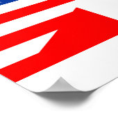 verenigde staten amerika canada halve vlag verenig poster (Hoek)