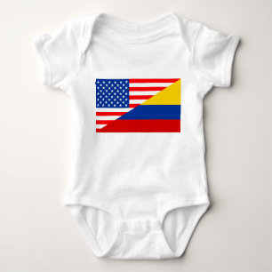 verenigde staten amerika colombia halve vlag usa t romper