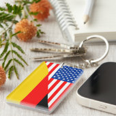 verenigde staten - amerika duitsland halve vlag ve sleutelhanger (Voorkant Rechts)